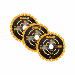 Dewalt DT10304 Set of 3 Corded Circular Saw Blades 190 x 30mm x 24 Tooth Extreme