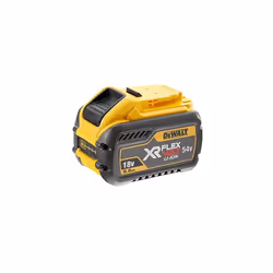 DEWALT DCB547 18v / 54v XR FLEXVOLT 9.0ah Battery + DCB118 Fast Charger, Yellow