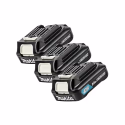 3 x Makita BL1020 BL1021B 10.8v 12V Max CXT Lithium Ion Slide Type 2.0ah Battery