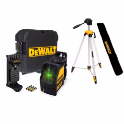 Dewalt DW088CG Green Cross Line Laser Level Self Levelling + Bracket Tripod +Bag