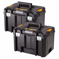 Dewalt DWST1-71195 TSTAK VI Deep Tool Storage Case Heavy Duty 23L - Twin Pack