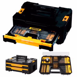 Dewalt DWST1-70706 TStak IV Tool Storage Box 2 Drawers + 100 Piece Accessory Set