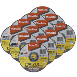 12X Makita B-45733 Fast Cutting Thin Metal Grinder Disc 125mm x 0.8mm x 22.23mm
