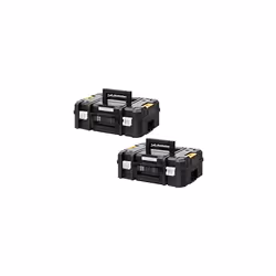 Dewalt DWST1-70703 TStak II Power Tool Storage Box 13.5L T-STAK Case - Twin Pack