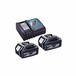 2 x Genuine Makita 18V 5.0Ah LXT Lithium Battery BL1850 + DC18RC Fast Charger