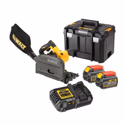 Dewalt DCS520T2 54v XR FLEXVOLT Cordless Plunge Saw 165mm - 2 x 6.0ah Batteries