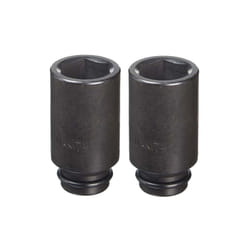 2 x Makita 134847-1 1/2" 30mm Impact Socket 75mm Long