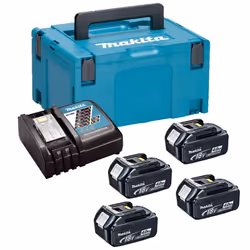 Makita BL1840 18v 4 x 4.0ah Lithium Batteries DC18RC Fast Charger + Makpac Case