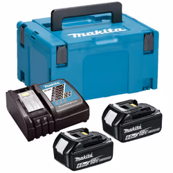 Makita BL1860 18v 2 x 6.0ah Lithium Batteries DC18RC Fast Charger + Makpac Case