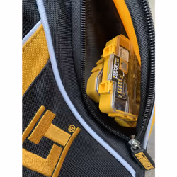 2 x Dewalt Tool Bag 18" 46cm Toolbag Yellow Black Open Top DIY Gym Tools Holdall