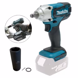 Makita DTW190Z 18v Cordless 1/2" Impact Wrench Scaffolding Tool + 21mm Socket