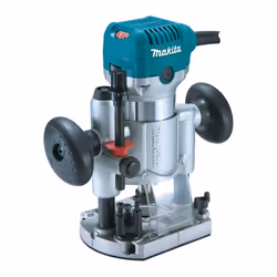 Makita RT0700C 240V 1/4" Corded Plunge Fixed Base 2 in 1 Router Trimmer +Guide
