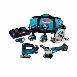 Makita DLX 18v Brushless 6 Piece LXT Multi Tool Kit Cordless Lithium LXT 3x5.0ah