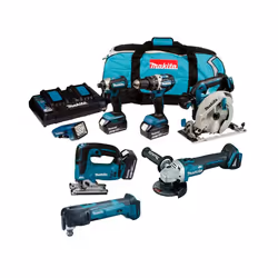 Makita DLX 18v Brushless 7 Piece LXT Multi Tool Kit Cordless Lithium LXT 3x5.0ah