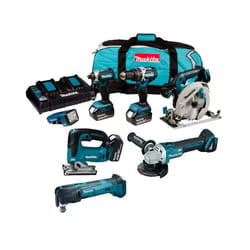 Makita DLX 18v Brushless 7 Piece LXT Multi Tool Kit Cordless Lithium LXT 3x5.0ah