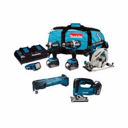 Makita DLX 18v Brushless 6 Piece LXT Multi Tool Kit Cordless Lithium LXT 3x5.0ah