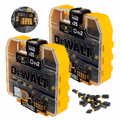 2x Dewalt 25Pc PZ2 Impact Extreme Torsion Screwdriver Bit Set FLEXTORQ Case