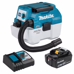 Makita DVC750LZ 18V Brushless Wet & Dry Vacuum Cleaner LXT L-Class + 1 x 5.0ah