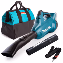 Makita DUB362Z Twin LXT 18v / 36v Lithium Brushless Leaf Blower Flat Nozzle +Bag