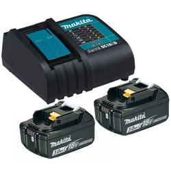 2 x Makita BL1830 Li-Ion 3.0ah Battery + DC18SD 9.6-18v 30 Minute Fast Charger