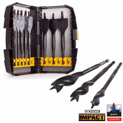 DeWalt DT7943 Extreme Flat Wood Spade Bit Set 8 Piece & 3 Piece Set Auger Bit