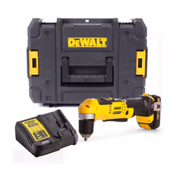 Dewalt DCD740D1 18v XR 2 Speed Right Angle Drill Lithium -1 Battery Charger Case