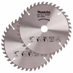 2x Makita D-03349 Circular Saw Blade 165 X 20 40 Teeth Suit DSS611 DSS610 DHS680