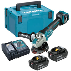 Makita DGA469RTJ 18v Cordless Brushless X-Lock Angle Grinder 115mm - 2x 5.0ah