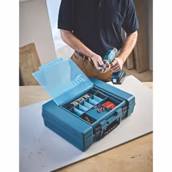 2X Makita 18v Tool Storage Case Toolbox Twin Pack Case + Organiser In Lid LXT202