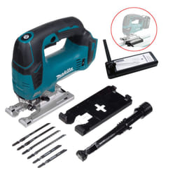 Makita DJV182Z 18v LXT Brushless Motor Top Grip Jigsaw Bare + Guide Rail Adapter