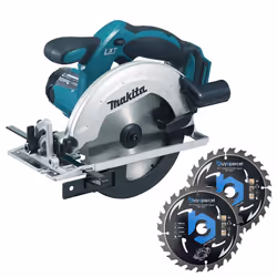 Makita DHS680Z 18v Lithium Brushless Circular Saw 165mm Bare +2 Extra BAP Blades