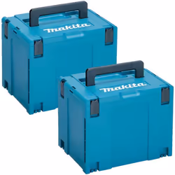 2x Makita MAKPAC Stacking Connector Tool Case Systainer TYPE 4 396 X 296 X 315