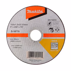 48x Makita D-18770 Fast Cutting Extra Thin Metal Grinder Disc 125mm 1.2 22.23mm