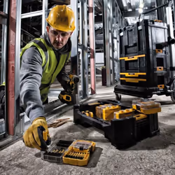 Dewalt 56 Piece FLEXTORQ 50mm Long Screwdriver Bit Set + Tough Case TStak Caddy