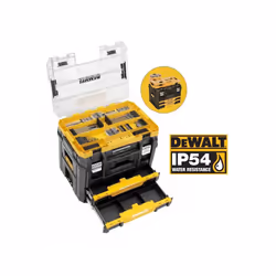 Dewalt DWST83395-1 TStak 2 IP54 Combo II IV Tool Storage Box 2 Drawers 85 Pc Set