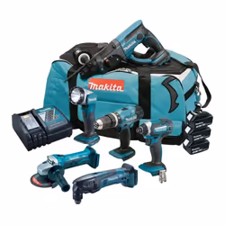 Makita DLX6075 18v 6 Piece LXT Cordless Tool Kit Li-Ion - 3 x 3.0Ah Batteries