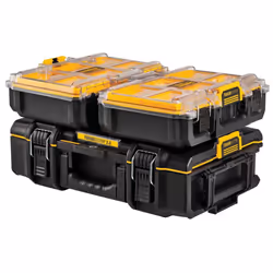 Dewalt Tough System 2.0 DS166 Stackable Toolbox Case 2x 1/2 Width Deep Organiser