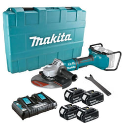 Makita DGA900PT4 18v / 36v Cordless Brushless 230mm 9" Angle Grinder - 4 X 5.0ah