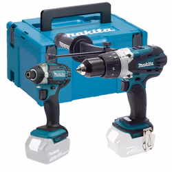 Makita DLX2145 18v LXT DHP458 Combi Hammer Drill + DTD152 Impact Driver + Makpac