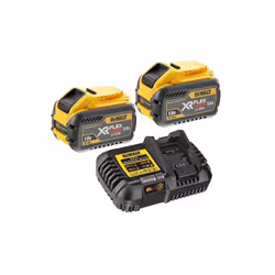 2 x Dewalt DCB547 18v / 54v XR Flexvolt 9.0ah Battery + DCB116 Fast Charger