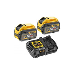 2 x Dewalt DCB547 18v / 54v XR Flexvolt 9.0ah Battery + DCB116 Fast Charger