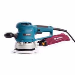 Makita BO6030 240v Corded Random Orbital Sander 150mm 6" + Dust Bag + 11 Sheets