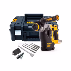 Dewalt DCH273NT XR 18v SDS Brushless Hammer Drill + SDS Bits Chisel + Chuck