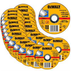 Dewalt 125mm 4.5" 1.2mm Thin INOX Metal Cutting Disc 22mm Bore Flat Disc x24