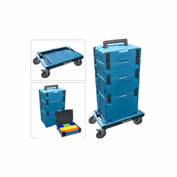 Makita P-83886 MakPac Compact Cart Carrier Trolley 4 Makpac Case + Organiser