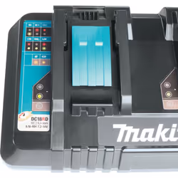 2x Makita DC18RD LXT Lithium Ion 240v 18v Dual Port Fast Battery Charger