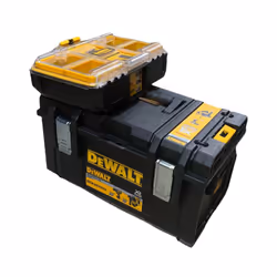Dewalt Tough System DS300 Stackable Case Tool Box + 1/2 Width Deep Organiser