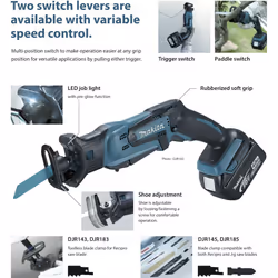Makita DJR185Z 18v Garden Recip Pruning Multi Saw Reciprocating Saw + Carry Case