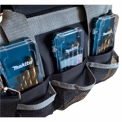 Makita 16 Piece HSS Metal Brad Point Wood TCT Masonry Mix Drill Bit Set + Bag