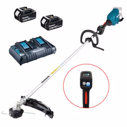 Makita DUR369LZ Twin LXT 18v 36v Li Brushless Brush Cutter Strimmer 43cm 2x6Ah